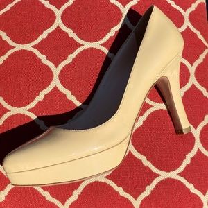 Prada Platform Pumps in Nude Size 38.5 E.U. Size 8